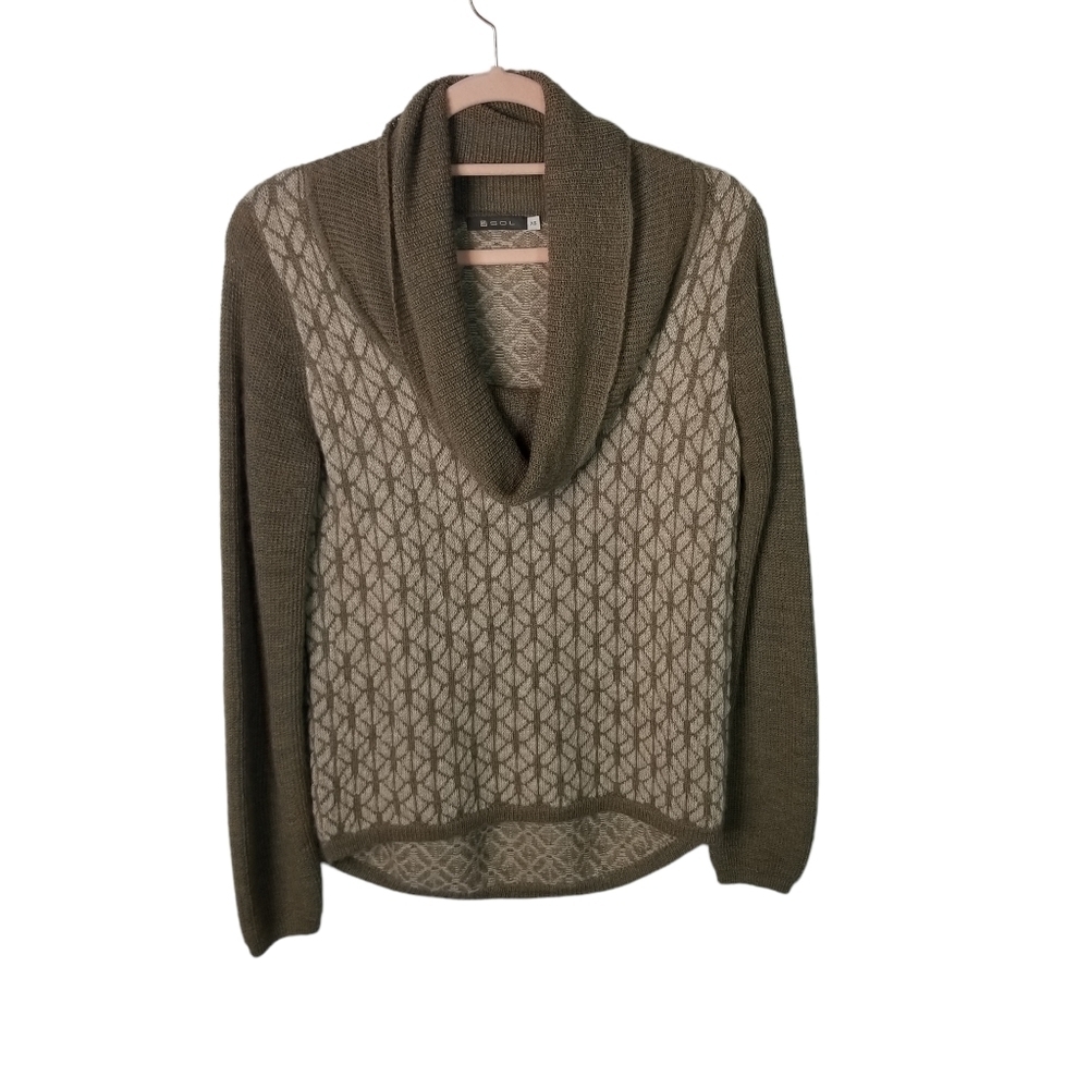 SOL pure baby alpaca cowl neck sweater